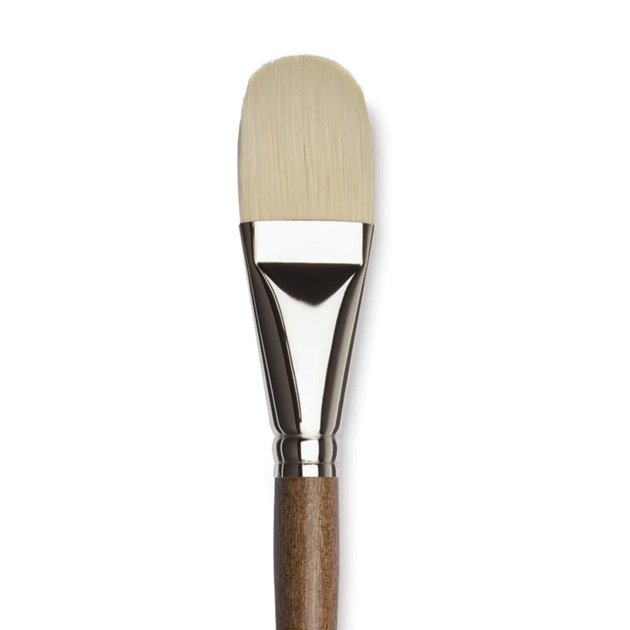 Winsor & Newton Artists' Oil Synthetic Hog Brush - Filbert, Size 16, Long Handle